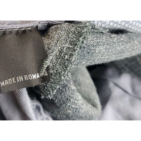 Pantaloni Torino PT01 Pants Mens 34X31 Trousers Wool Linen Blend Stretch Slim - Picture 9 of 14